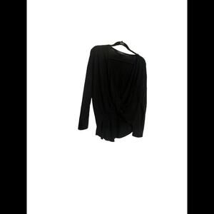 21 Saints Black long Sleeve  L Soft Pullover Wrap Style Top Size Medium Wt36